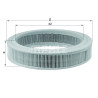 Filtro de aire MAHLE ORIGINAL LX 108