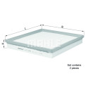 Filtro de aire MAHLE ORIGINAL LX 1264/S