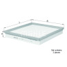 Filtro de aire MAHLE ORIGINAL LX 1264/S