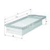 Filtro de aire MAHLE ORIGINAL LX 1619