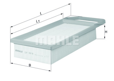 Filtro de aire MAHLE ORIGINAL LX 1619