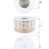 Filtro de aire MAHLE ORIGINAL LX 1641