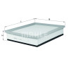 Filtro de aire MAHLE ORIGINAL LX 1656
