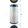 Filtro de aire MAHLE ORIGINAL LX 1687