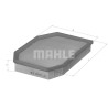 Filtro de aire MAHLE ORIGINAL LX 1741