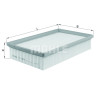 Filtro de aire MAHLE ORIGINAL LX 1803