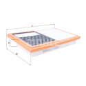 Filtro de aire MAHLE ORIGINAL LX 1850/1