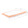 Filtro de aire MAHLE ORIGINAL LX 1850/2