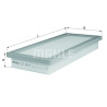 Filtro de aire MAHLE ORIGINAL LX 2023