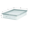 Filtro de aire MAHLE ORIGINAL LX 2085