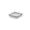 Filtro de aire MAHLE ORIGINAL LX 220