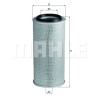 Filtro de aire MAHLE ORIGINAL LX 236