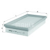 Filtro de aire MAHLE ORIGINAL LX 259