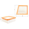 Filtro de aire MAHLE ORIGINAL LX 2633