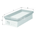 Filtro de aire MAHLE ORIGINAL LX 266