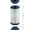 Filtro de aire MAHLE ORIGINAL LX 2908