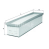 Filtro de aire MAHLE ORIGINAL LX 3105/1