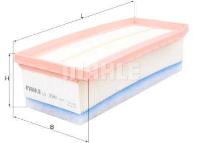 Filtro de aire MAHLE ORIGINAL LX 3542