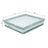 Filtro de aire MAHLE ORIGINAL LX 3987