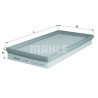 Filtro de aire MAHLE ORIGINAL LX 59