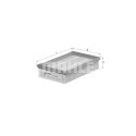 Filtro de aire MAHLE ORIGINAL LX 624