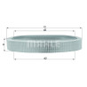 Filtro de aire MAHLE ORIGINAL LX 638