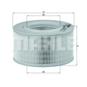 Filtro de aire MAHLE ORIGINAL LX 720