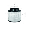 Filtro de aire MAHLE ORIGINAL LX 741