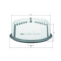 Filtro de aire MAHLE ORIGINAL LX 833