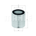 Filtro de aire MAHLE ORIGINAL LX 898