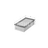 Filtro de aire MAHLE ORIGINAL LX 947