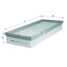Filtro de aire MAHLE ORIGINAL LX 978