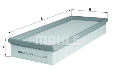 Filtro de aire MAHLE ORIGINAL LX 978