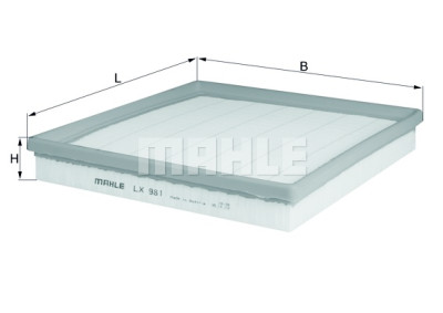 Filtro de aire MAHLE ORIGINAL LX 981