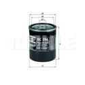 Filtro de aceite MAHLE ORIGINAL OC 196 