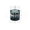 Filtro de aceite MAHLE ORIGINAL OC 215
