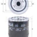 Filtro de aceite MAHLE ORIGINAL OC 223