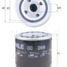 Filtro de aceite MAHLE ORIGINAL OC 269