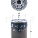 Filtro de aceite MAHLE ORIGINAL OC 274 