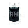 Filtro de aceite MAHLE ORIGINAL OC 326