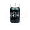 Filtro de aceite MAHLE ORIGINAL OC 81