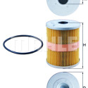 Filtro de aceite MAHLE ORIGINAL OX 125D