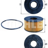 Filtro de aceite MAHLE ORIGINAL OX 191D