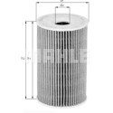 Filtro de aceite MAHLE ORIGINAL OX 366D