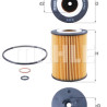 Filtro de aceite MAHLE ORIGINAL OX 367D