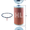 Filtro de aceite MAHLE ORIGINAL OX 39D