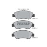 Pastillas de freno TEXTAR 21697 01
