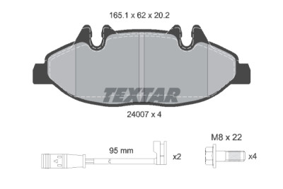 Pastillas de freno TEXTAR 24007 01