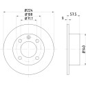 Kit frenos, freno de disco BrakeBox, Pad and Disc Kit