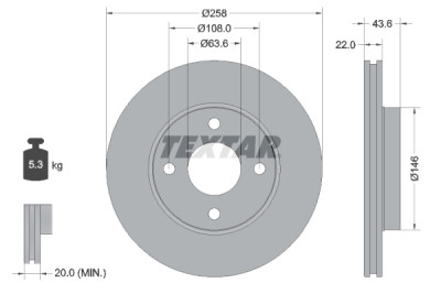 Kit frenos, freno de disco BrakeBox, Pad and Disc Kit